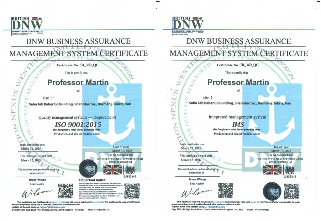 گواهی‌نامه ISO 9001:2015 — DNW (بریتانیا)